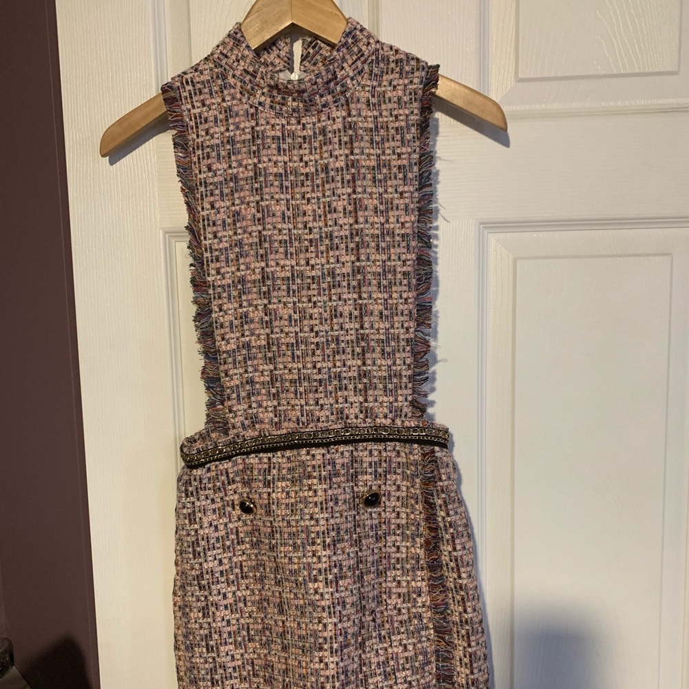 NWOT Shein Pink Chiffon Romper Size Small